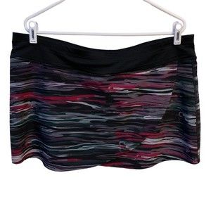 Skirtsports Colorful Mini Athletic Skirt Size XL Black Pink White